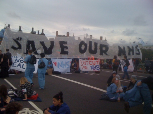 Banner: Save Our NHS
