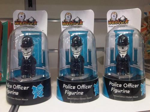 Wenlock in police uniform, Photo by Dan Hancox Wenlock in police uniform, Photo by Dan Hancox