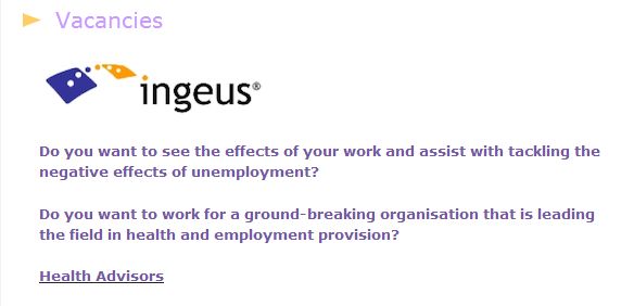 Ingeus recruiting “Health Advisors” for DWP forced “bio-psychosocial health assessments”
